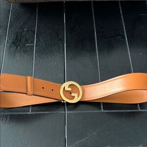 Saddle leather Gucci Belt